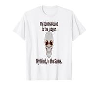 Contador Mi Alma está ligada al Libro Mayor Mi Mente a la Suma Camiseta