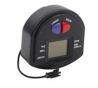 Contador paso a paso para máquina de remo, pantalla de equipo de fitness con conector hembra de 2 pines, caja ABS registra pasos/tiempos/tiempo, negro