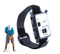 Contador Puntuación Golf - ContadorGolf Manual Forma Reloj Seguimiento Campo | ContadorDigital Manual con Cordón | Contador Botón Pulsador para Inventario Tráfico Personas, 50x30x30mm, 10g, ABS, Neg