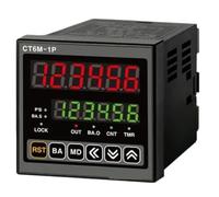 Contador/temporizador CT6M-1P4, ancho 72 x alto 72 mm, 6 dígitos, LED,