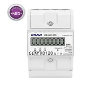 ORNO OR-WE-520 - Contador de corriente trifásico, 80 A, MID, 4,5 TE