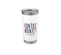 Contador Vida Primero Bebemos Café Luego Hacemos Las Cosas Vaso térmico de acero inoxidable de doble pared