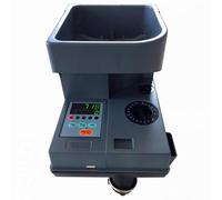 Contador y clasificador de monedas de alta velocidad con velocidad de clasificación de 1300/min y capacidad de 1600 monedas para uso comercial y minorista