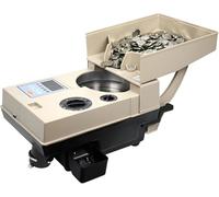 Contador y clasificador eléctrico de monedas de alta velocidad, clasificación de 1200 monedas/minuto, embalaje y manejo de efectivo para empresas y minoristas