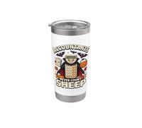 Contadores nunca cuentan ovejas divertido contador de Halloween Vaso térmico de acero inoxidable de doble pared