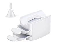 Container de inmersión en uñas-Bandeja de reciclaje de polvo de inmersión 2-en-1 portátil para arte de uñas | Case de organizador de polvo de inmersión, bandeja de polvo de muescas de uñas reutilizabl