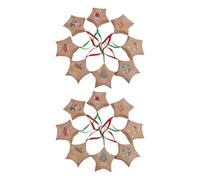 Containers - Decorative Christmas Cookie Boxes, 16 Piece Reusable Holiday Decor, Sturdy Treat Packaging for Cookie Snack Candy Chocolate Toy, Christmas Supplies, Multi Pack