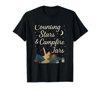 Contando Estrellas y tarros de fogata para observar Las Estrellas Camiseta