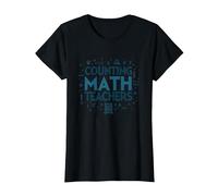 Contando Maestros de Matemáticas Apreciación Símbolos matemáticos Camiseta, Mujer, Negro, XS