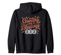 Contando mis bendiciones 1 2 3 Sudadera con Capucha
