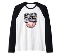 Contando mis bendiciones Camiseta Manga Raglan