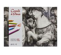 Conté à Paris Pencils - Paquete de 48 lápices de colores
