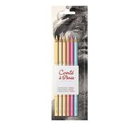 Conté à Paris - Set de 6 lápices pastel para retrato, Multicolor