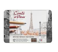 Conté à Paris Sketch Set, Paquete de 12 Lápices, Multicolor
