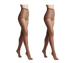 Conte elegant conjunto de 2 medias de mujeres sostenibles Semi -Mam - Mujer delgada ajustada con bragas marcadas - Uni solo 20