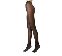 Conte elegant Luxury 50 den Pantys con Brillo para Mujer con Lurex Hilo Plateado Gruesos Elásticos con Puente de Algodón Moda Fiesta Diario, Negro/Plata, 3