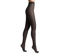 Conte elegant Medias de seda mate de mujer - medias finas reforzadas medias de mujer extremadamente flexibles - NUANCE 48Negro Talla 6