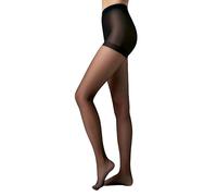 Conte elegant - Medias Para Mujeres - Medias Balance Efecto Push Up 15DEN - Contorno de vientre, cintura alta levantamiento de glúteos, Pantys de material suave y fino - Negro - Talla 2