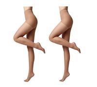 Conte elegant Pack de 2 pantis moldeadores de mujer - ACTIVE 20 DEN - estimula la circulación sanguínea, pantis moldeadores pantis finos de mujer - color Tamaño natural 4