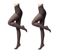 Conte elegant Pack de 2 pantis moldeadores de mujer - ACTIVE 40 DEN - estimula la circulación sanguínea, pantis moldeadores, pantis finos de mujer - color Negro Talla 5