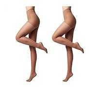 Conte elegant Pack de 2 pantis moldeadores de mujer - estimula la circulación sanguínea, pantis moldeadores pantis finos de mujer - ACTIVE 20 color Bronce talla 3
