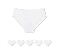 Conte elegant Pack de 5 Braguitas de algodón de Mujer Transpirables con Banda elástica - Braguitas de Cintura Ropa Interior Hipster - LB 2014 Blanco Talla 98