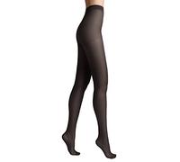 Conte elegant Pantis mujer seda mate - pantys finos reforzados pantys mujer extremadamente flexibles - NUANCE 15 color Negro Talla 2