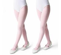 Conte elegant Pantys Niña BALLET 70 DEN 2-Pack Leotardos Opacos y Resistentes de Microfibra 3D para Danza y Gimnasia Con Cintura Elástica y Costuras Planas, Ideales para Escuela y Espectáculos