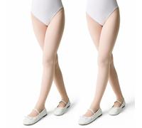 Conte elegant Pantys Niña BALLET 70 DEN 2-Pack Leotardos Opacos y Resistentes de Microfibra 3D para Danza y Gimnasia Con Cintura Elástica y Costuras Planas, Ideales para Escuela y Espectáculos