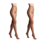 Conte elegant Paquete de 2 pantis de mujer duraderos semimate - pantis de mujer finos con bragas marcadas - color liso SOLO 40tamaño natural 2
