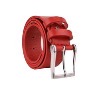 Conte Massimo Cinturón de Hombre de Piel, Sin Costuras, Ajustable, Ancho 4 cm