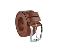 Conte Massimo Cinturón de Hombre de Piel, Sin Costuras, Ajustable, Ancho 4 cm