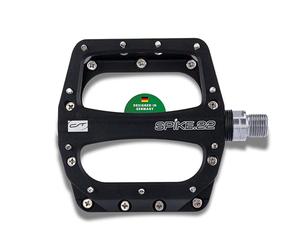 CONTEC 2 Pedales de Bicicleta Spike 22 de Aluminio MTB y Freeride, Eje de Acero CrMo, rodamientos sellados, Pines Intercambiables, para Bicicleta de montaña y Trekking