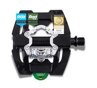 CONTEC Pedal de sistema Quick Spade, plataforma y SPD, aluminio, rodamiento sellado, 9/16", negro, par)