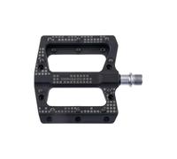 CONTEC Pedales para bicicleta Duster, pedal plano, aluminio, pines CrMo, MTB, trail, ergonómicos, color negro, par
