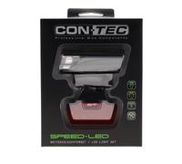 Contec Speed LED StVZO Set de luces de bicicleta Talla única Negro