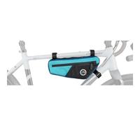 CONTEC Urban Nomad Frame 2.0 - Alforja para cuadro de bicicleta (2 L) | Nailon y poliéster, cierre de , 30 x 14 x 6,5 cm, turquesa oceano/azul oscuro, 1 unidad