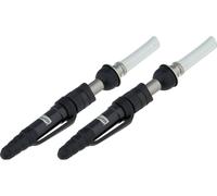 CONTEC Válvulas Tubeless FastAir TL MTB - 2 unidades negro AV 65 mm