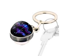 Contellation Key Cadenas, llaveros Horoscope, Accesorio para mochila constelación de, Glowing in the Dark Decorative Candant Auto Ornament for Key Backpack Decor, Sagitario, riferimento alla