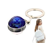 Contellation Key Cadenas, llaveros Horoscope, Accesorio para mochila constelación de, Glowing in the Dark Decorative Candant Auto Ornament for Key Backpack Decor, riferimento alla