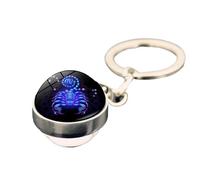 Contellation Key Cadenas, llaveros Horoscope, Accesorio para mochila constelación de, Glowing in the Dark Decorative Candant Auto Ornament for Key Backpack Decor, Escorpión, riferimento alla