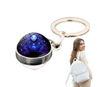 Contellation Key Cadenas, llaveros Horoscope, Accesorio para mochila constelación de, Glowing in the Dark Decorative Candant Auto Ornament for Key Backpack Decor, Virgen, riferimento alla