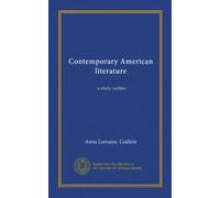 Contemporary American literature: a study outline