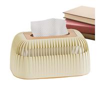 Contemporary Cube Tissue Holder, Premium Facial Paper Dispenser, Large Box with Wide Hollow, Robust Acrylic Material Organizer, Geometric Style, Office Bathroom Setup Area