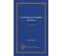 Contemporary English literature: a study outline