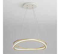 Contemporary Led Chandelier Linear LED Aluminum Pendant Lighting Adjustable Height Metal Hanging Lamp for Kitchen Island Living Room, Dinning