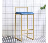 Contemporary Velvet Bar Stool Counter Height comedor silla con patas de metal dorado Ideal para cocina Bistro Cafe PubMax carga 400 lbs