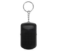 Contencinty Mini calculadora electrónica de 8 dígitos con carcasa de plástico gris con llavero