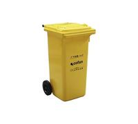 CONTENEDOR 2 RUEDAS 120 LITROS COLOR AMARILLO