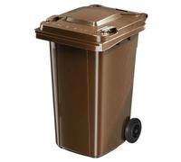 Contenedor Basura Comercial Gran Capacidad Con Tapa Ideal Comunidades Calles Fábricas Obras Construcción Robusto Duradero(Coffee,32 Gallon)